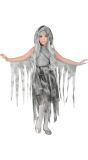Geest Kostuum Meisjes Grijs