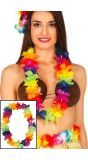 Gekleurde Bloemen Hawaii Ketting
