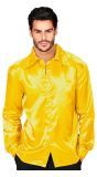 Gele 70's Disco Shirt Heren