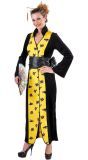 Gele Chinese Kimono Vrouwen