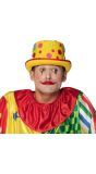 Gele Clown Hoed met Knopen