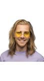 Gele Hippie Zonnebril