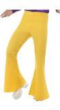 Gele Wijde Mannen Broek 60's