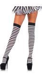 Gestreepte Kousen Zwart-Wit