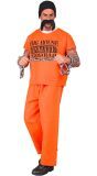 Gevangenis Kostuum Carnaval Oranje Heren