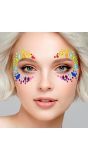 Gezichtsjuwelen Regenboog Koningin