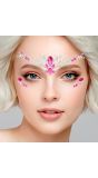 Gezichtsjuwelen Roze Glamour
