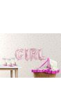 Girl Roze Folieballon Letters