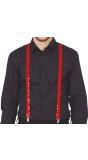 Glamour Rode Pailletten Bretels