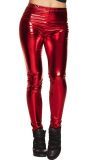 Glance Metallic Legging Dames Rood