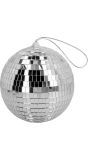 Glanzende Zilveren Disco Bal 15 cm