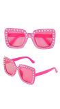 Glitter Bril Roze Dames Heren