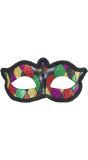 Glitter Harlekijn Oogmasker