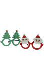 Glitter Kerstman en Kerstboom Bril 2 Stuks