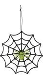 Glitter Spinnenweb met Spin
