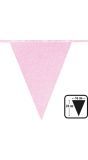 Glitter Vlaggenlijn Lichtroze