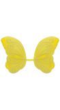 Glitter Vlinder Vleugels Geel