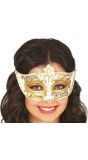 Goud-Wit Muziekmasker Venetiaans Carnaval