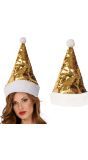 Goud Zilver Kerstmuts Pailletten Omkeerbaar