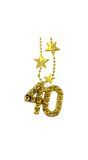 Gouden 40 Jaar Verjaardag Ketting