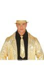 Gouden Basis Pailletten Stropdas