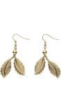 Gouden Blaadjes Oorbellen