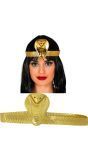 Gouden Cleopatra Tiara met Slangenhoofd