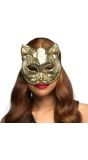 Gouden Disco Kat Masker
