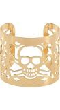 Gouden Doodshoofd Armband Piraten