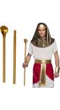 Gouden Egyptische Slangenscepter 90cm