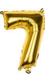 Gouden Folieballon Cijfer 7