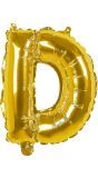Gouden Folieballon Letter D