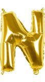 Gouden Folieballon Letter N