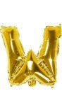 Gouden Folieballon Letter W