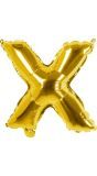 Gouden Folieballon Letter X