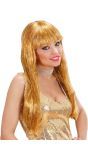Gouden Glitter Pruik