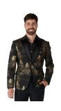 Gouden Glitters Kerst Opposuits Blazer