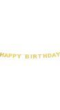 Gouden 'Happy Birthday' Letterslinger 225cm