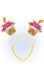 Gouden Happy Birthday Taartjes Haarband