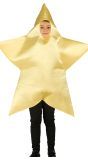 Gouden Kerst Ster Kostuum Kind