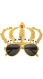 Gouden King Partybril
