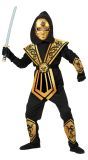 Gouden Kombat Ninja Kostuum Kind