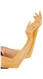 Gouden Lange Gala Handschoenen