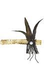 Gouden Pailletten Charleston Hoofdband