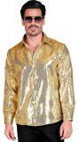 Gouden Pailletten Party Blouse Heren