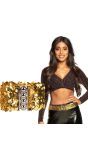 Gouden Pailletten Riem Stretch
