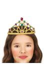 Gouden Prinsessen Tiara Paars Groen Edelsteen Meisjes