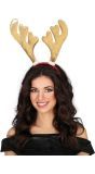Gouden Rendier Haarband Kerst