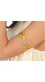 Gouden Romeinse Laurierblad Armband