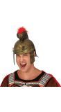 Gouden Romeinse Strijder Helm Rode Pluim